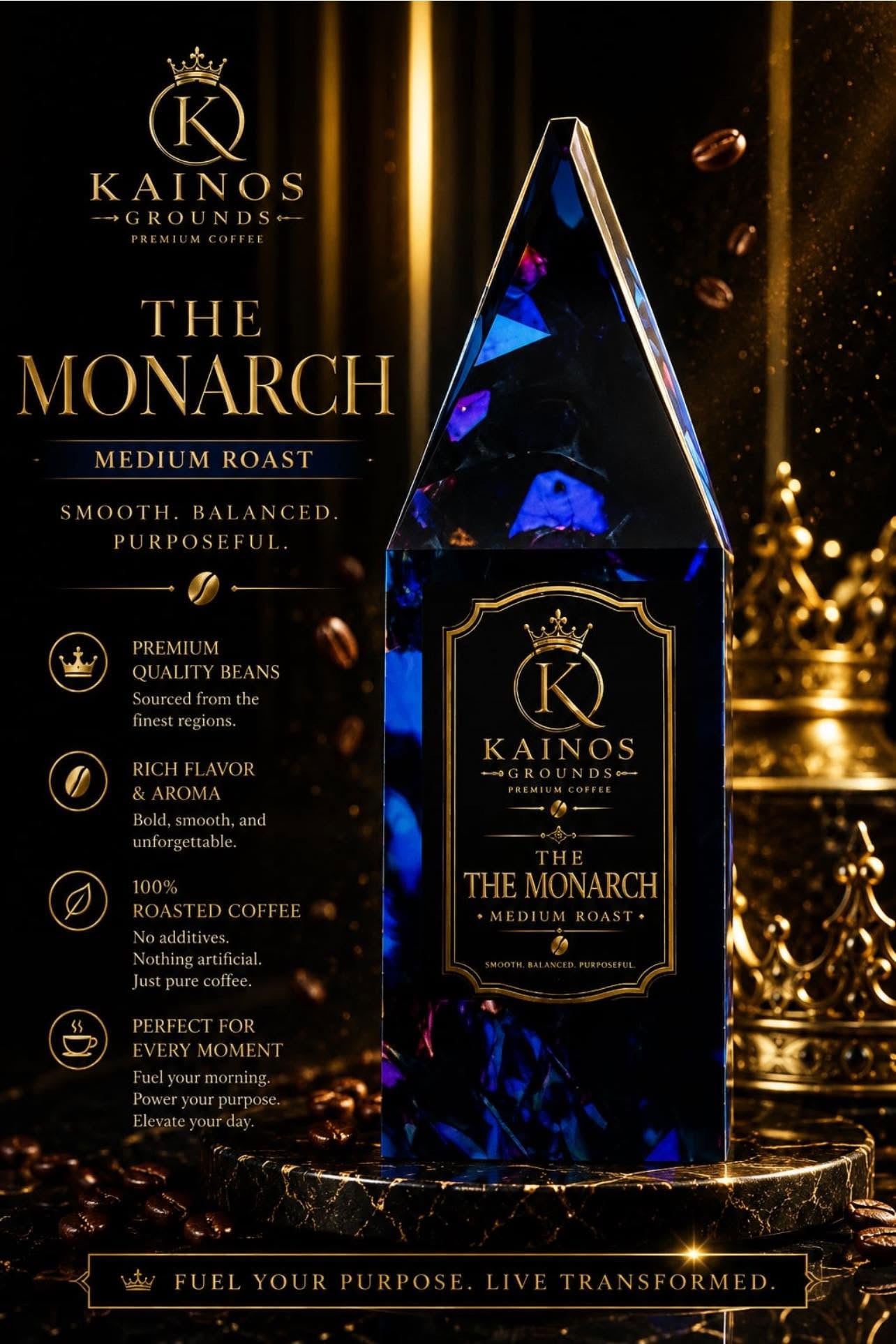 The Monarch | Premium Medium Roast Coffee (Ground) | Kainos Grounds