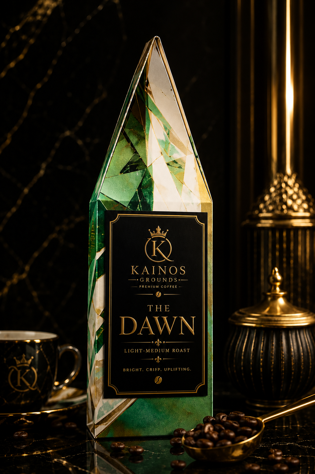 The Dawn™ | Premium Light-Medium Roast Ground Coffee | Kainos Grounds