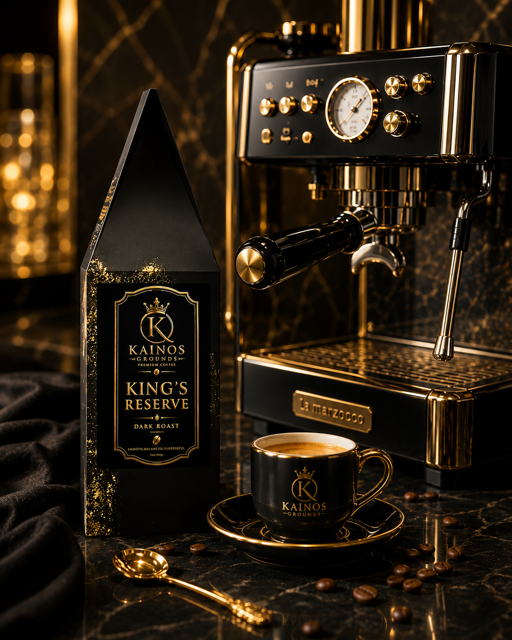 King's Reserve™ | Premium Dark Roast Coffee (Ground) | Kainos Grounds