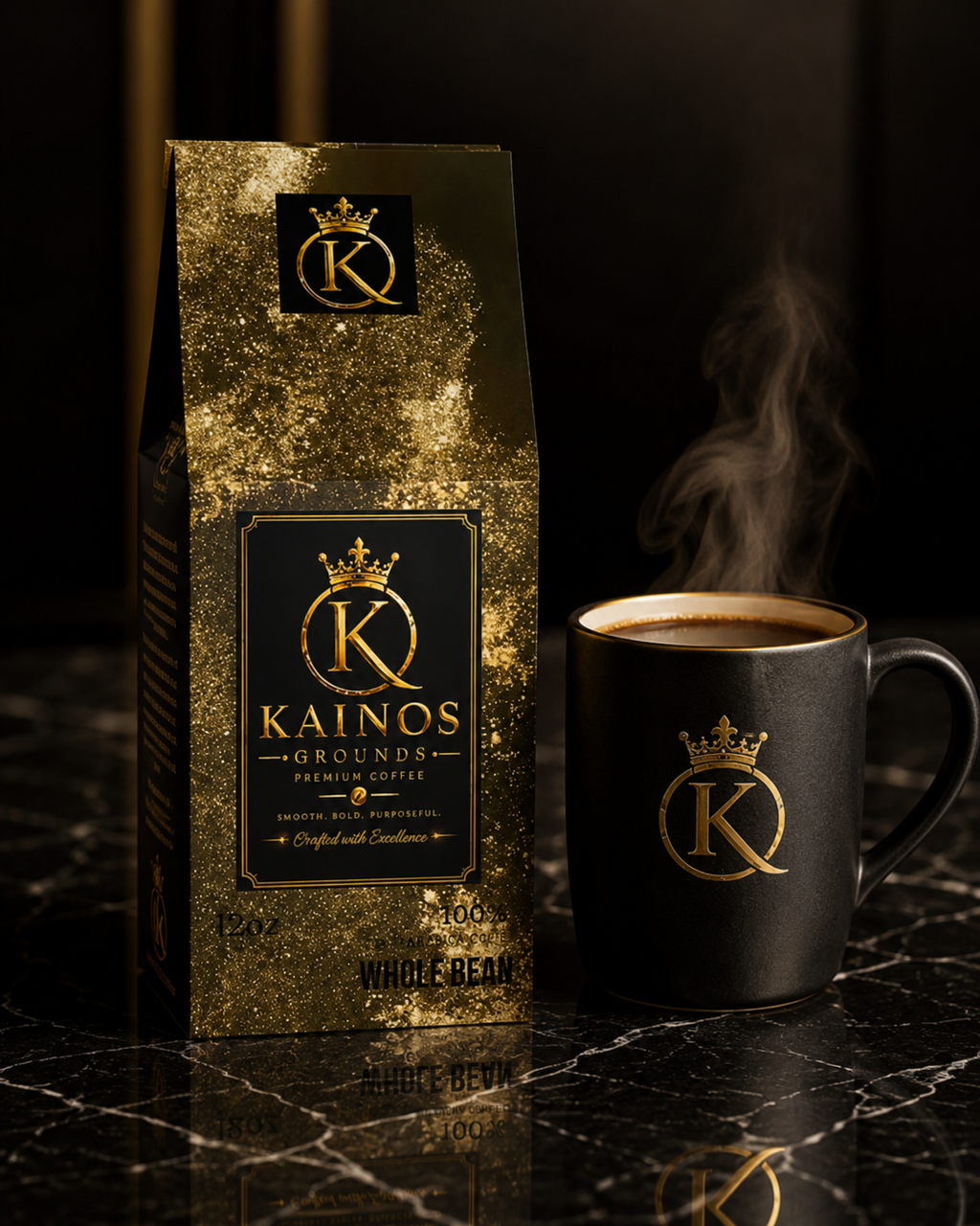 King's Reserve™ | Premium Dark Roast Coffee (Ground) | Kainos Grounds
